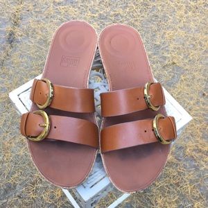 Fitflop tan buckle sandals